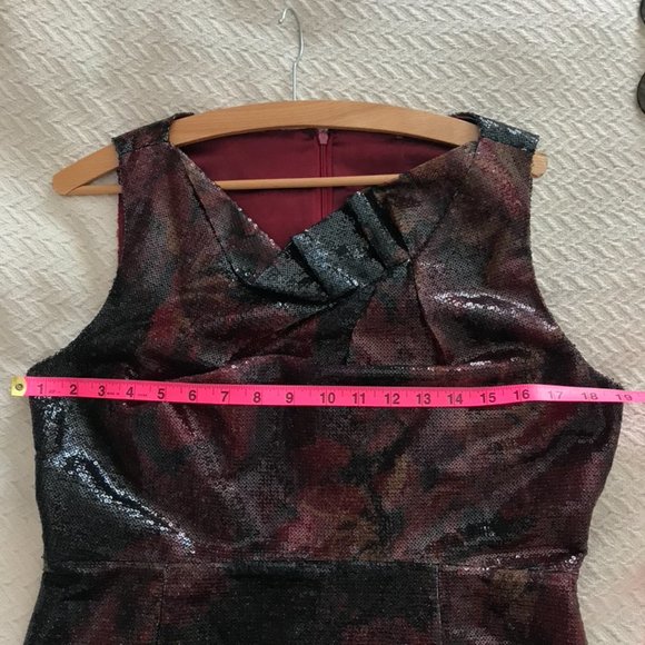 Elie Tahari black sequin mini dress - Picture 4 of 11